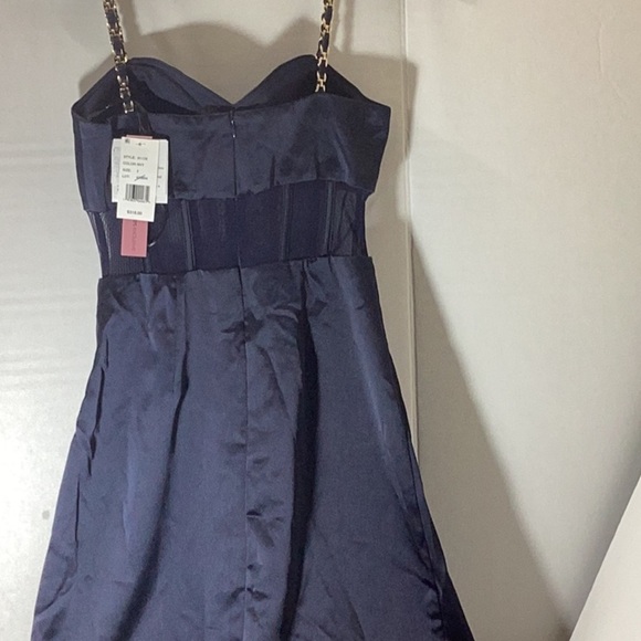 AQUA
Long Satin Illusion Maxi Dress - Exclusive - Picture 13 of 16